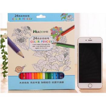 Malfarben Bleistifte 24‑Farbpalette für Grundschüler