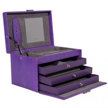 FRIEDRICH 23 Schmuckkasten Leder Classico Lila