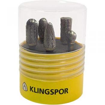 Klingspor HF100BOX5 Fräser Set 9,6 x 6 mm Kreuzverzahnung