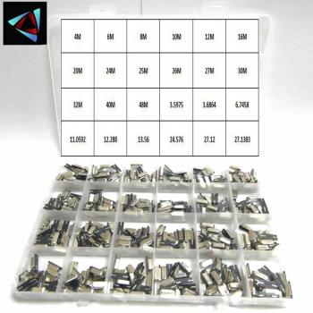 SMD Crystal Oscillator Kit HC-49S 10/15/24 Values 4MHz 6MHz 8MHz 12MHz 16MHz 24MHz 25M 48M