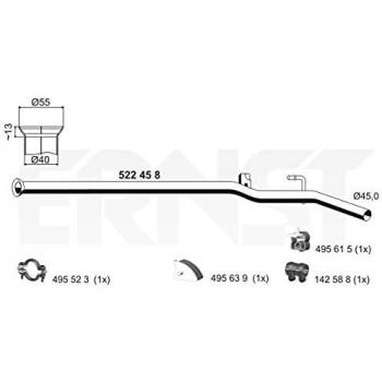 ERNST 522458 Abgasrohr