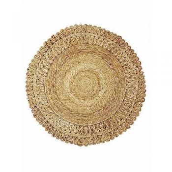 Carpetfine Sisalteppich Juteteppich Luca, rund, 13 mm, handgewebt, Boho Style