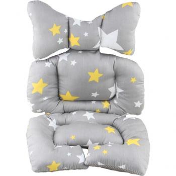 Almohadilla de Asiento para Cochecito de Bebé con Soporte Completo