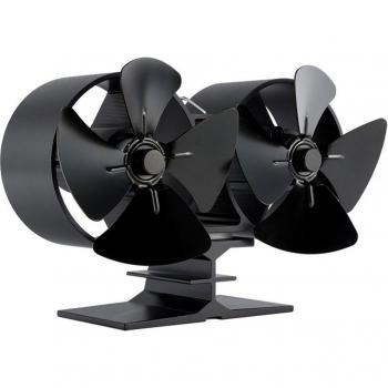 8-Klingen Dual Motor Holzofen Ventilator – Umweltfreundliche Wärmeverteilung