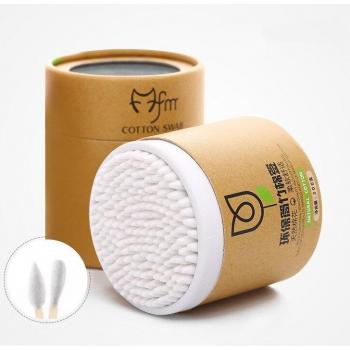Double Head Bamboo Cotton Swabs - 100 Pack