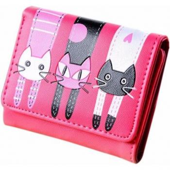 Petit porte-monnaie chaton à loquet