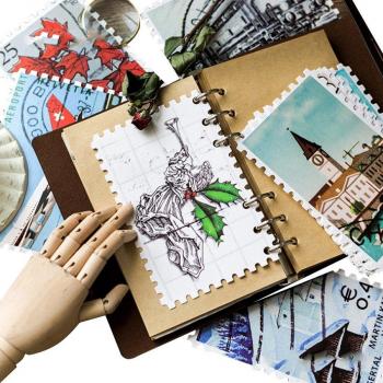 Vierfach‑Jahrgangs‑Stempel Set – Lesezeichen & Grußkarten