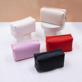 Kleine PU Leder Kosmetiktasche für Frauen – wasserdicht und mit Reißverschluss