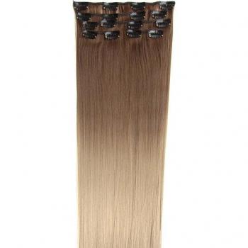 Girlshow 22 Long Straight Clip-in Ombre Hair Extensions 90g Set