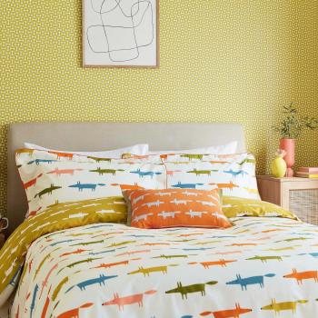 Scion Mr Fox Birthday Cotton Duvet Cover Set