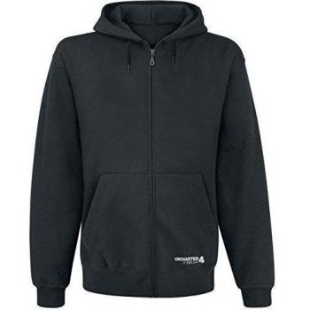 Bioworld Uncharted 4 Hoodie Totenkopf L schwarz