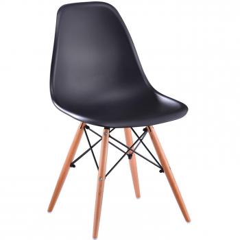 Lo+deModa Schwarzer Holzstuhl – SuperStudio 2‑Pack
