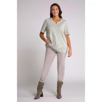 Ulla Popken Women's Floral Cotton Top
