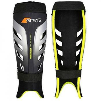 Gray G800 Shin Guards, Black/Yellow, XL