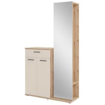 HBZ Kompaktgarderobe „Spiegel“ 2 Stk., BxHxT 105×188×38 cm, Softclose