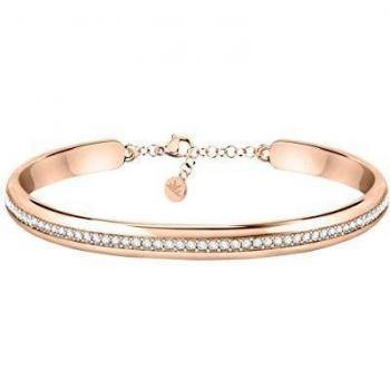 Pulsera Morellato Cerchi de acero rosa con circonitas