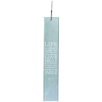 Poesiefenster Rad‑Art “Life Is Short” – 40 x 30 cm