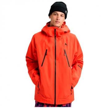 Burton Giacca con Cappuccio Reserve GORE‑TEX 2L Rosso Aranciato L