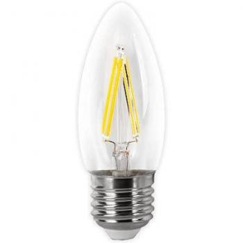 Bombilla LED E14 4W Filamento Vela Opal Fría