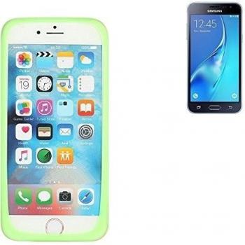 Parachoques de silicona para Samsung Galaxy J3 Duos (2016), verde