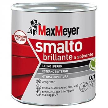 Max Meyer - MaxMeyer Smalto a Solvente Brillante Nero R9005 0,125 l