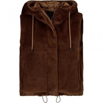 Monari Gilet Marron en Fourrure 40