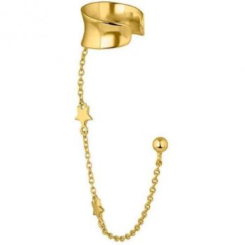 Ear Candy - Piercing múltiple Kaysa en plata bañado en oro amarillo 18k