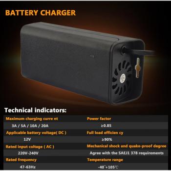 Chargeur automatique de batterie voiture 100V/240V