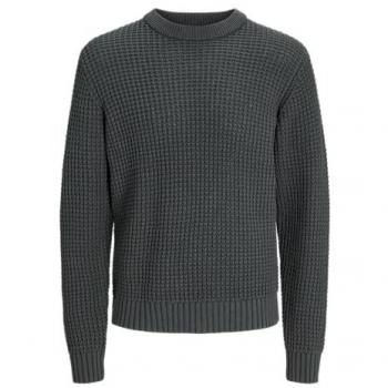 Jersey Gris Oscuro con Cuello Redondo
