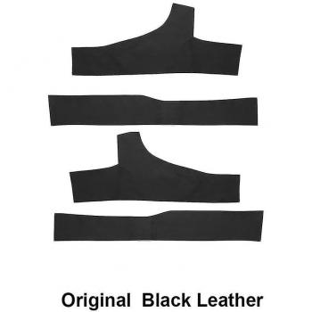 Protección de Umbral de Puerta de Cuero Estilo Fibra de Carbono para Tesla Model 3 2017-2023 - Set de 4 - Negro