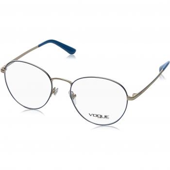Vogue 0Vo4024 Cornici in Vetro, Multicolore (Blu Opaco/Argento), per Donne di Taglia 54