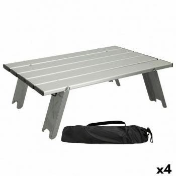 Tavolo Portatile Aktive in Alluminio Argentato – 40×13×28,5 cm