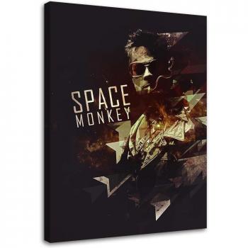 Cosmic Monkey Canvas 40×60 cm Orange