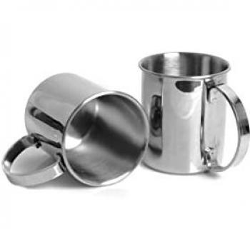 Moscow Mule Becher Set 2tlg, 1000 ml, silber