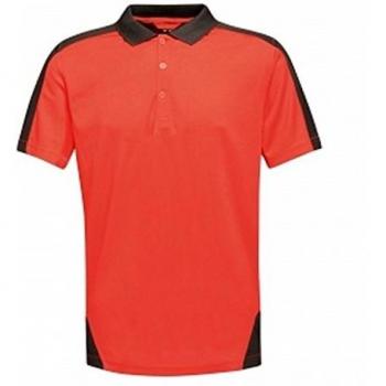 Regatta Professional Polo Traspirante Rosso-Nero XS