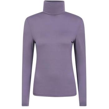 Keep The Heat Women’s IsoTherm Breathable Quick-Dry Thermal Roll Neck Top – Aubergine (Size 12)