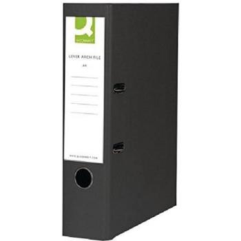 Q Connect Lever Arch File Foolscap Polypropylene Black - KF20025