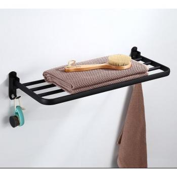 Soporte de baño plegable con estante