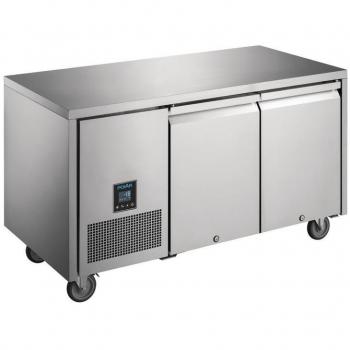 Table inox réfrigérée tropicalisée négative 267 Litres, 2 portes GN 1/1