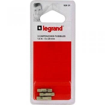 Cartouches fusibles Legrand 5x20mm 1,6A