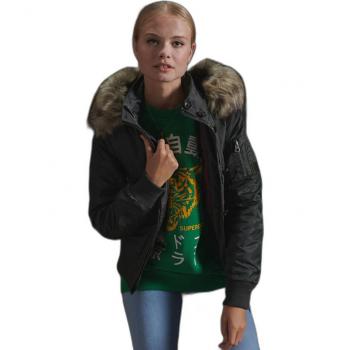 Superdry Giacca Nylon Flight Bomber Oliva L
