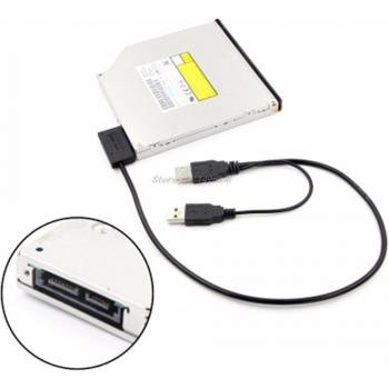 USB 2.0 Type A to 13-Pin SATA Power Cable for CD-ROM/DVD-ROM