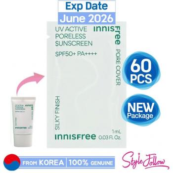 Protector Solar INNISFREE 60 unidades/60 ml – Bolsa de muestra 1 ml, SPF 50+ / PA++++