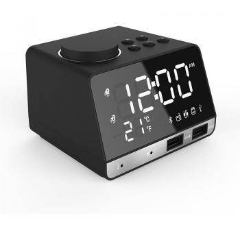 Reloj Despertador Inalámbrico FM + USB 2.0