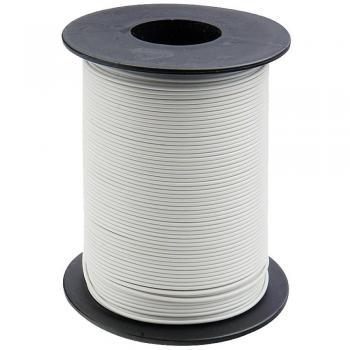 Donau Electronics 125-S25-5 White Stranded Wire 1 x 0.25 mm², 25 m