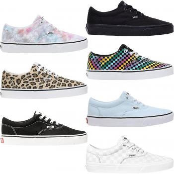 Baskets Vans Femmes Doheny Basses Toile Damier Blanc 5.5 UK