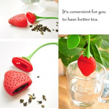Silicone Strawberry Tea Bag