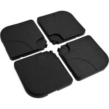 Outsunny Base Per Ombrellone Da Esterno In Plastica, 50x50x7.5cm