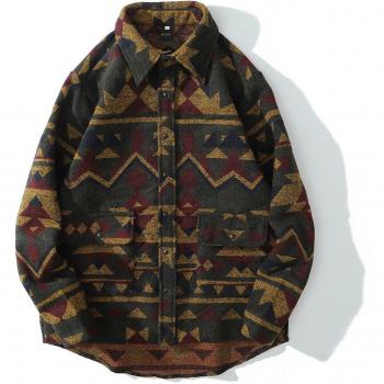 AJZHY Men's Long Sleeve Casual Flannel Shirt
