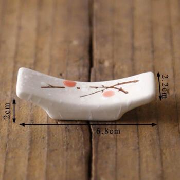 Ceramic Chopsticks Rest Multi-Purpose Spoon Fork Holder Japanese Style 1 Piece Kitchen Tableware